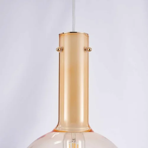 Светильник подвесной Alba 4102-1P Favourite прозрачный 1 лампа, основание белое в стиле современный шар фото 4
