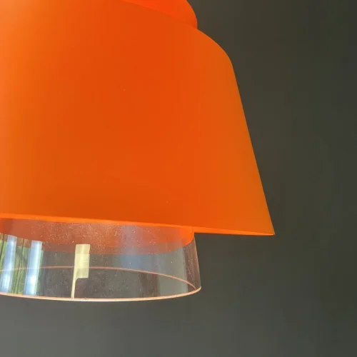 Светильник подвесной SOTA Оранж 178020-26 ImperiumLoft оранжевый 1 лампа, основание чёрное в стиле современный  фото 24
