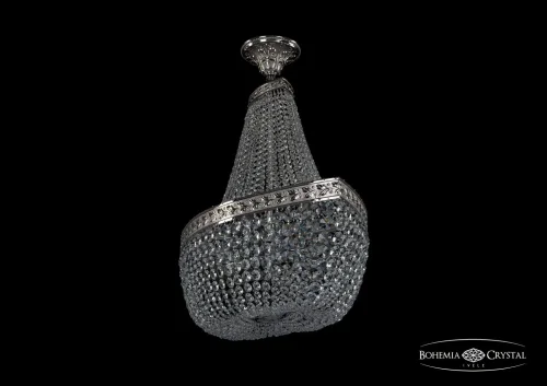 Люстра потолочная хрустальная 19113/H1/80IV Ni Bohemia Ivele Crystal прозрачная на 12 ламп, основание никель в стиле классический sp фото 2