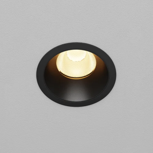 Светильник точечный LED Dip DL117-15W-3K-B Maytoni чёрный на 1 лампу, основание чёрное в стиле современный хай-тек круглый фото 5
