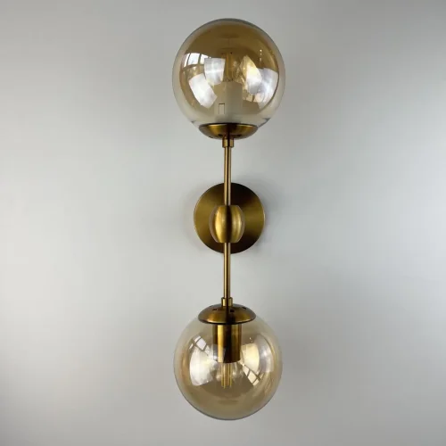 Бра Modo 84999-22 ImperiumLoft янтарный на 2 лампы, основание золотое в стиле современный арт-деко  фото 2