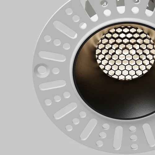 Светильник точечный LED Dip DL124-10W-4K-TRS-B Maytoni чёрный на 1 лампу, основание чёрное в стиле современный хай-тек круглый для затирки фото 12