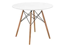 Стол Table 90 white / wood 15364 Woodville столешница белая из мдф