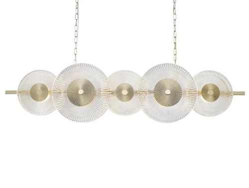Светильник подвесной LED 4545+5/S gold Newport прозрачный 10 ламп, основание золотое в стиле современный американский  фото 2