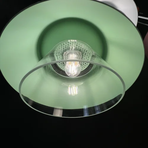 Светильник подвесной SOTA Зеленый йогурт 178039-26 ImperiumLoft зелёный 1 лампа, основание чёрное в стиле современный  фото 34