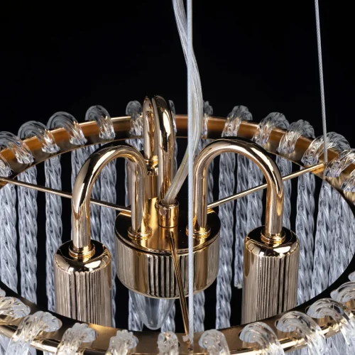 Светильник подвесной Лавиния 443010603 MW-Light прозрачный 3 лампы, основание золотое в стиле классический  фото 6