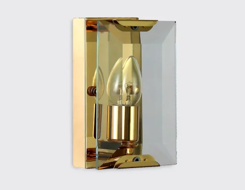 Бра TR5157 Ambrella light прозрачный на 1 лампа, основание золотое в стиле хай-тек современный  фото 3