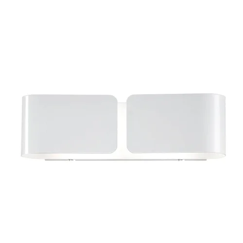Бра CLIP AP2 SMALL BIANCO Ideal Lux белый на 2 лампы, основание белое в стиле современный 