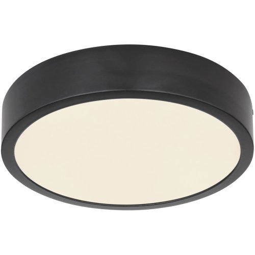 Светильник накладной LED Lucena 12368-15 Globo белый чёрный 1 лампа, основание чёрное в стиле современный круглый