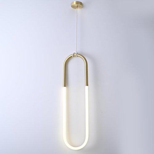 Светильник подвесной LED Rudi 85400-22 ImperiumLoft белый 1 лампа, основание золотое в стиле современный  фото 3
