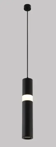 Светильник подвесной LED CLT 038C360 BL Crystal Lux чёрный на 1 лампу, основание чёрное в стиле современный трубочки фото 3
