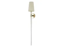 Бра 3581/A gold Newport бежевый 1 лампа, основание золотое в стиле современный 