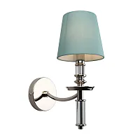 Бра Cantello OML-87601-01 Omnilux голубой 1 лампа, основание хром в стиле классический 