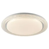 Светильник потолочный LED с пультом Moonlight LSP-8314 Lussole белый 1 лампа, основание белое в стиле хай-тек тарелка с пультом