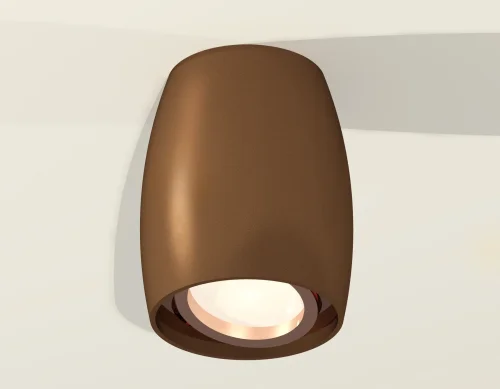 Светильник накладной Techno spot XS1124001 Ambrella light коричневый 1 лампа, основание коричневое в стиле современный круглый фото 2