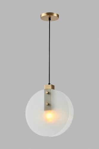 Светильник подвесной Bari V10426-1P Moderli белый 1 лампа, основание золотое в стиле современный 
