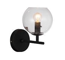 Бра лофт 1491-1W  Favourite прозрачный 1 лампа, основание чёрное в стиле лофт 