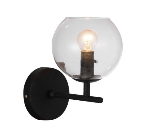 Бра лофт 1491-1W  Favourite прозрачный на 1 лампа, основание чёрное в стиле лофт 