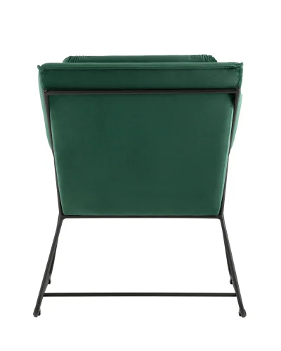 Кресло Роланд в стиле лофт велюр зелёный УТ000035917 Stool Group, зелёный/велюр, ножки/металл/чёрный, размеры - ****700*840мм фото 5