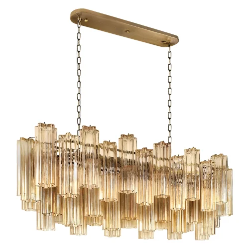 Люстра подвесная Мурано / Murano 10580/1000R Champagne LOFT IT шампань на 11 ламп, основание бронзовое в стиле современный арт-деко 