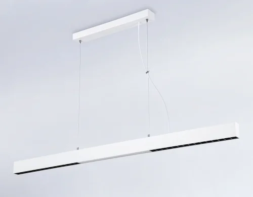 Светильник подвесной LED FL5965 Ambrella light белый 1 лампа, основание белое в стиле современный хай-тек линейный фото 2