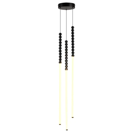 Светильник подвесной Monella 7149/33L Odeon Light чёрный на 2 лампы, основание чёрное в стиле классический современный каскад бусы фото 3 Светильник подвесной Monella 7149/33L Odeon Light чёрный на 2 лампы, основание чёрное в стиле классический современный каскад бусы фото 3
