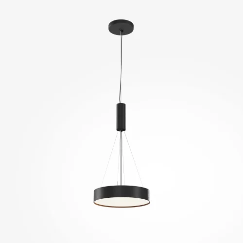 Светильник потолочный LED Zon C032CL-36W4K-RD-B Maytoni белый на 1 лампу, основание чёрное в стиле современный круглый тарелка фото 13