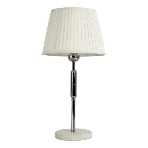 Настольная лампа Avangard 2952-1T Favourite белая 1 лампа, основание хром металл в стиле современный 