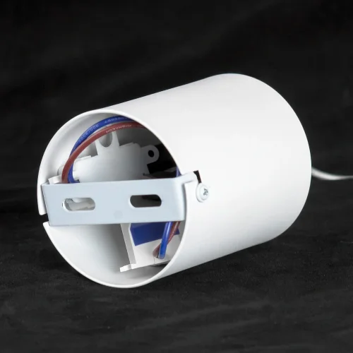 Светильник подвесной LED Hardin LSP-7425 Lussole белый на 1 лампу, основание белое в стиле хай-тек современный минимализм фото 5