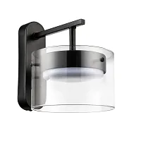 Бра Natalina 8232/1W Lumion прозрачный на 1 лампу, основание чёрное в стиле современный 
