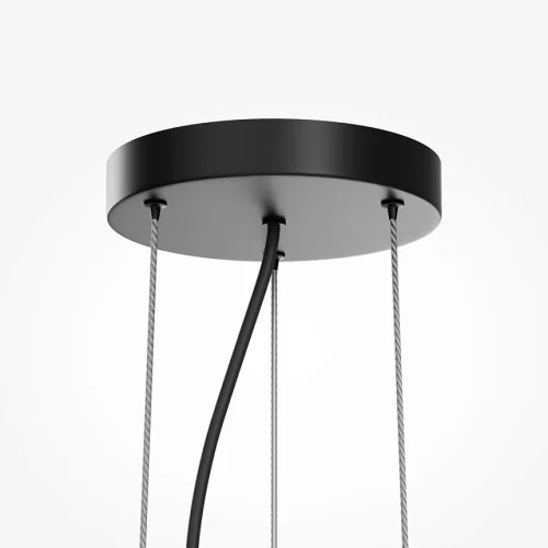 Светильник подвесной LED Industria MOD471PL-L57BK Maytoni белый чёрный на 1 лампу, основание чёрное в стиле современный фото 3