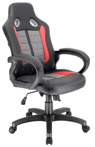 Геймерское кресло Forsage ТМ Экокожа Красный EP-321 Forsage Everprof, чёрный/экокожа, ножки//, размеры - 940*1060***610*