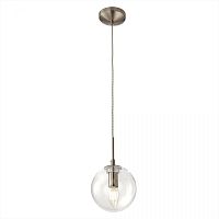 Светильник подвесной Томми CL102011 Citilux прозрачный 1 лампа, основание хром в стиле современный шар