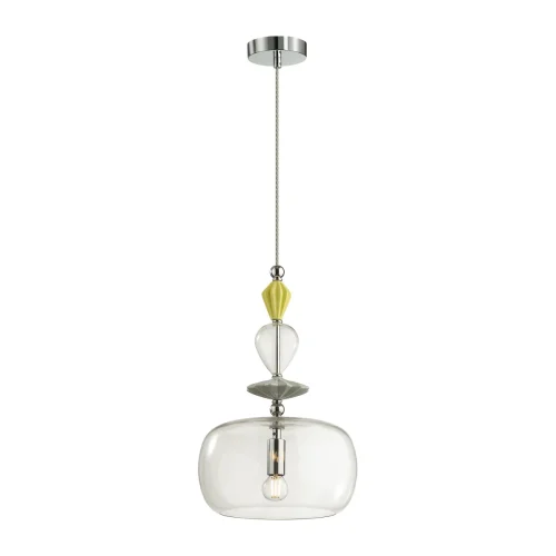 Светильник подвесной Bizet 4893/1A Odeon Light прозрачный 1 лампа, основание хром в стиле классический  фото 2