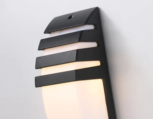 Настенный светильник ST5202 Ambrella light уличный IP54 чёрный 1 лампа, плафон белый в стиле хай-тек современный E27 фото 3