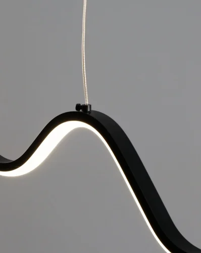 Светильник подвесной LED Roma V10421-PL Moderli белый чёрный 1 лампа, основание чёрное в стиле современный хай-тек  фото 5