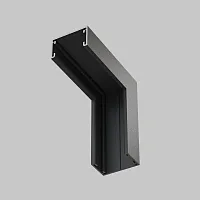 Коннектор угловой внутренний накладной Magnetic track system Basity TRA172ICL-11B Maytoni чёрный в стиле для светильников серии Magnetic track system Basity накладной basity магнитная