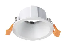 Светильник точечный CLT 006C1 WH Crystal Lux белый 1 лампа, основание белое в стиле современный 