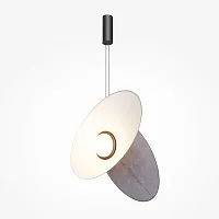 Светильник подвесной LED Evolution MOD396PL-L10BL3K Maytoni белый на 1 лампу, основание чёрное в стиле современный хай-тек 