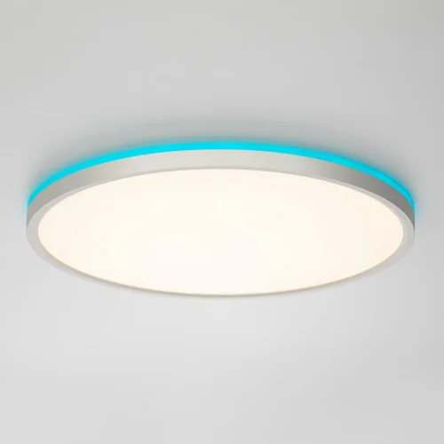 Светильник потолочный LED с пультом Norma CL749400 Citilux белый на 1 лампу, основание белое в стиле современный хай-тек круглый с пультом фото 4