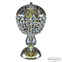 Настольная лампа 14771L1/22 G Bohemia Ivele Crystal прозрачная 3 лампы, основание золотое металл в стиле классика balls