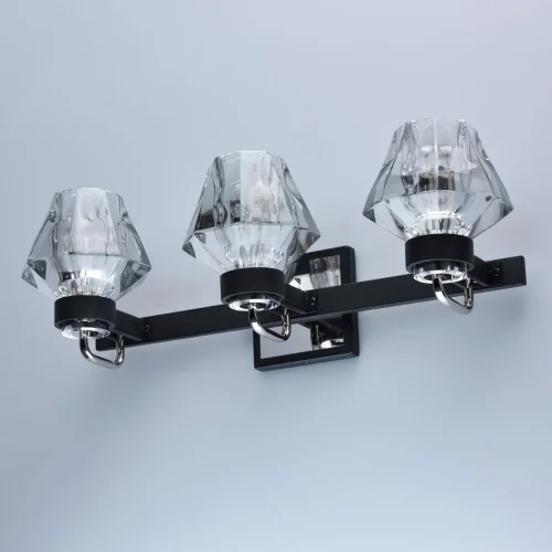 Бра Джестер 104022203 MW-Light прозрачный на 3 лампы, основание хром в стиле современный  фото 5