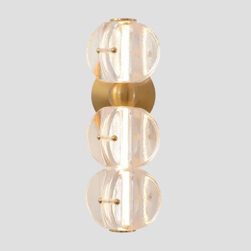 Бра ЛЕД RICH AP12W LED Crystal Lux прозрачный на 1 лампу, основание латунь в стиле американский фото 4