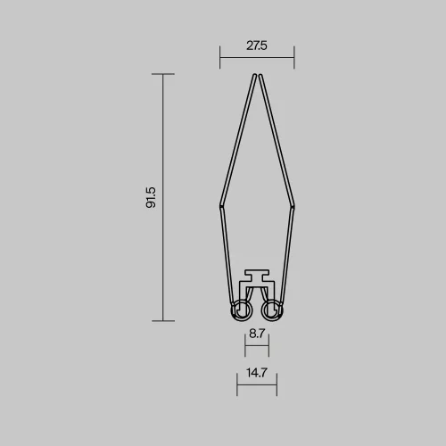 Комплект креплений (для профиля ALM-8832-S-2M) 4 шт. 642006 Maytoni цвет LED K, световой поток Lm фото 3
