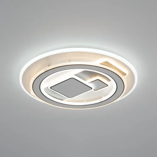 Люстра потолочная LED с пультом Costa CL741020 Citilux белая на 1 лампа, основание белое в стиле современный хай-тек с пультом фото 4