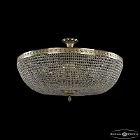 Люстра потолочная 19051/90IV G C1 Bohemia Ivele Crystal прозрачная на 20 ламп, основание золотое в стиле классика sp