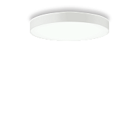 Светильник потолочный LED HALO PL D45 4000K Ideal Lux белый 1 лампа, основание белое в стиле минимализм современный 
