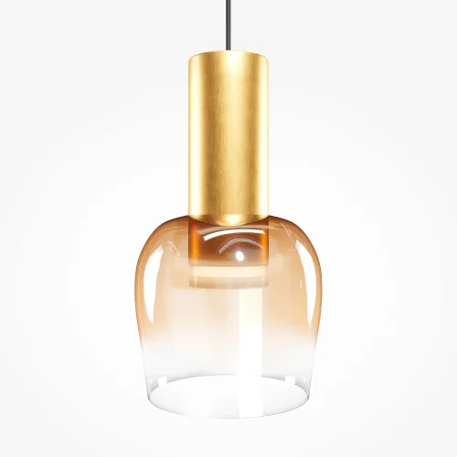 Светильник подвесной LED Smart Casual MOD414PL-L7G3K Maytoni янтарный на 1 лампу, основание золотое в стиле современный фото 10