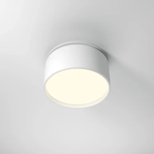 Светильник точечный LED Onda DL024-12W3K-W Maytoni белый 1 лампа, основание белое в стиле современный хай-тек круглый фото 4