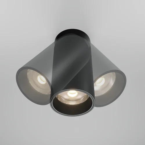 Светильник точечный Focus Led DL125-L12-4K-TRS-B Maytoni чёрный на 1 лампу, основание чёрное в стиле современный хай-тек для затирки круглый фото 6